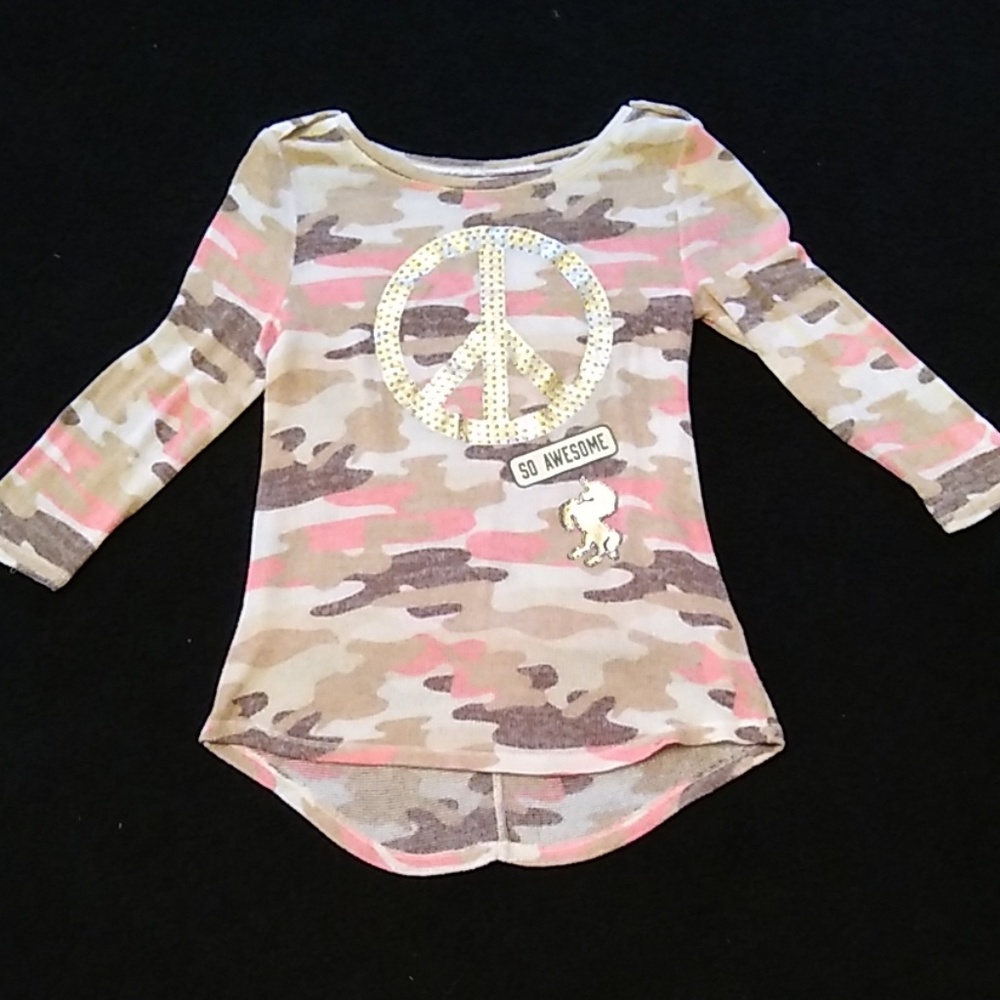 💙A girls 3/4 top